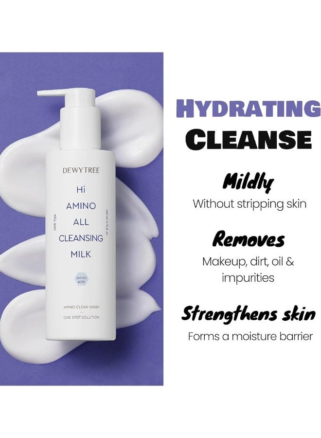 DEWYTREE Hi Amino All Cleansing Hypoallergenic Mild Cleansing Milk Lotion 200ml(6.76 fl.oz) - for Irritated Skin, Infused with Amino Acids, Moisturizing... - Image 2